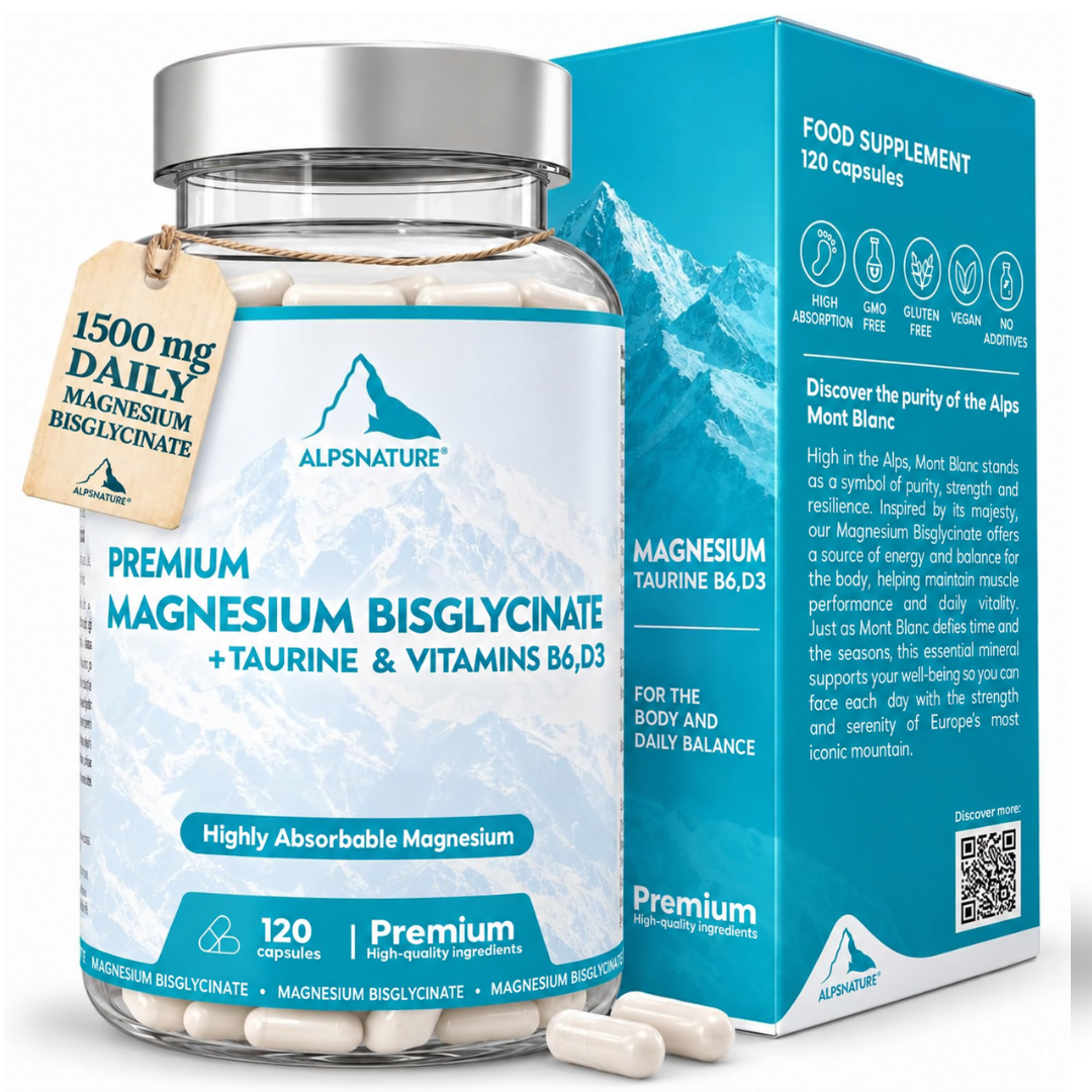 Magnesium Bisglycinate with Taurine, Vitamin B6 & D3